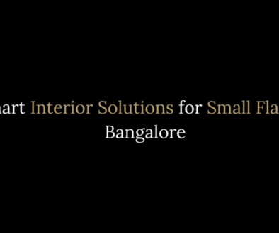 This is the blog feature image of the R A Interio, the best interior designers in Bangalore, also serves in the areas of Whitefield, Indiranagar, Sarjapur road and Devanahalli. The blog topic is about Smart Interior Solutions for Small Flats in Bangalore